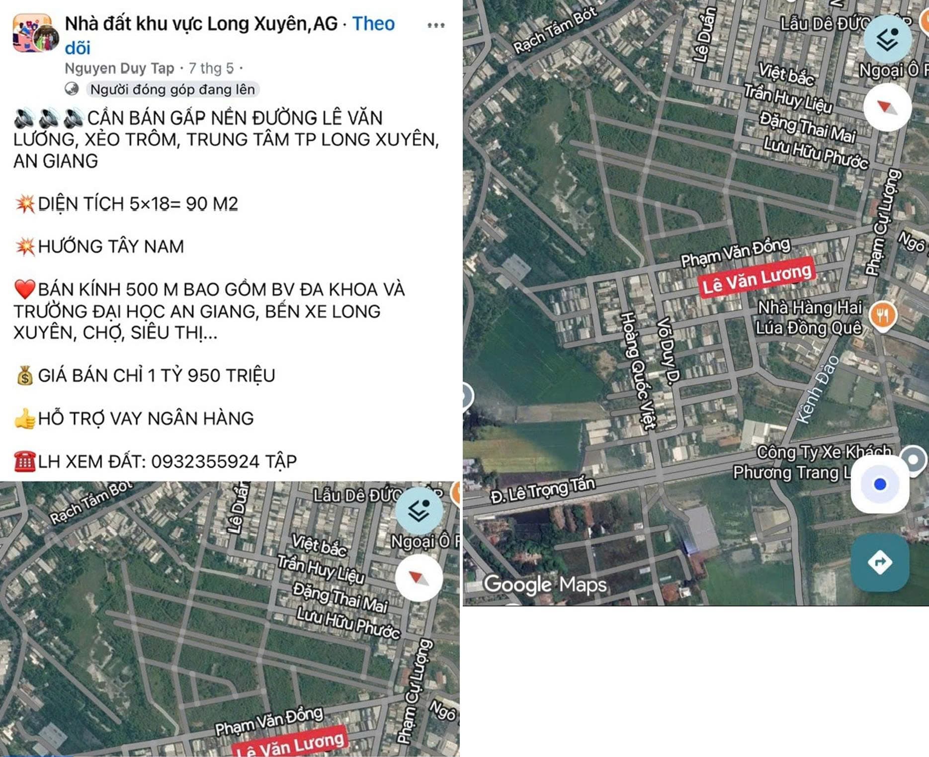 Bán Gấp nền Đường Lê Văn Lương, Xẻo Trôm, trung tâm